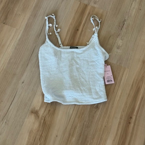Tops - White Textured Women’s Top